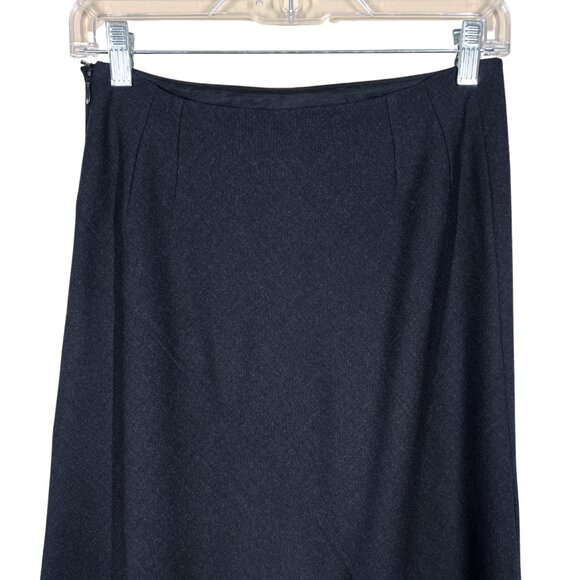 be Vintage Wool Blend A-Line Skirt • Size 4 • Dark Gray - Picture 5 of 8